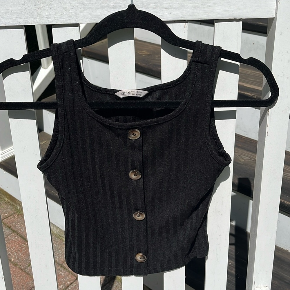 ☀️SHEIN Black Tank Top Size 11-12Y